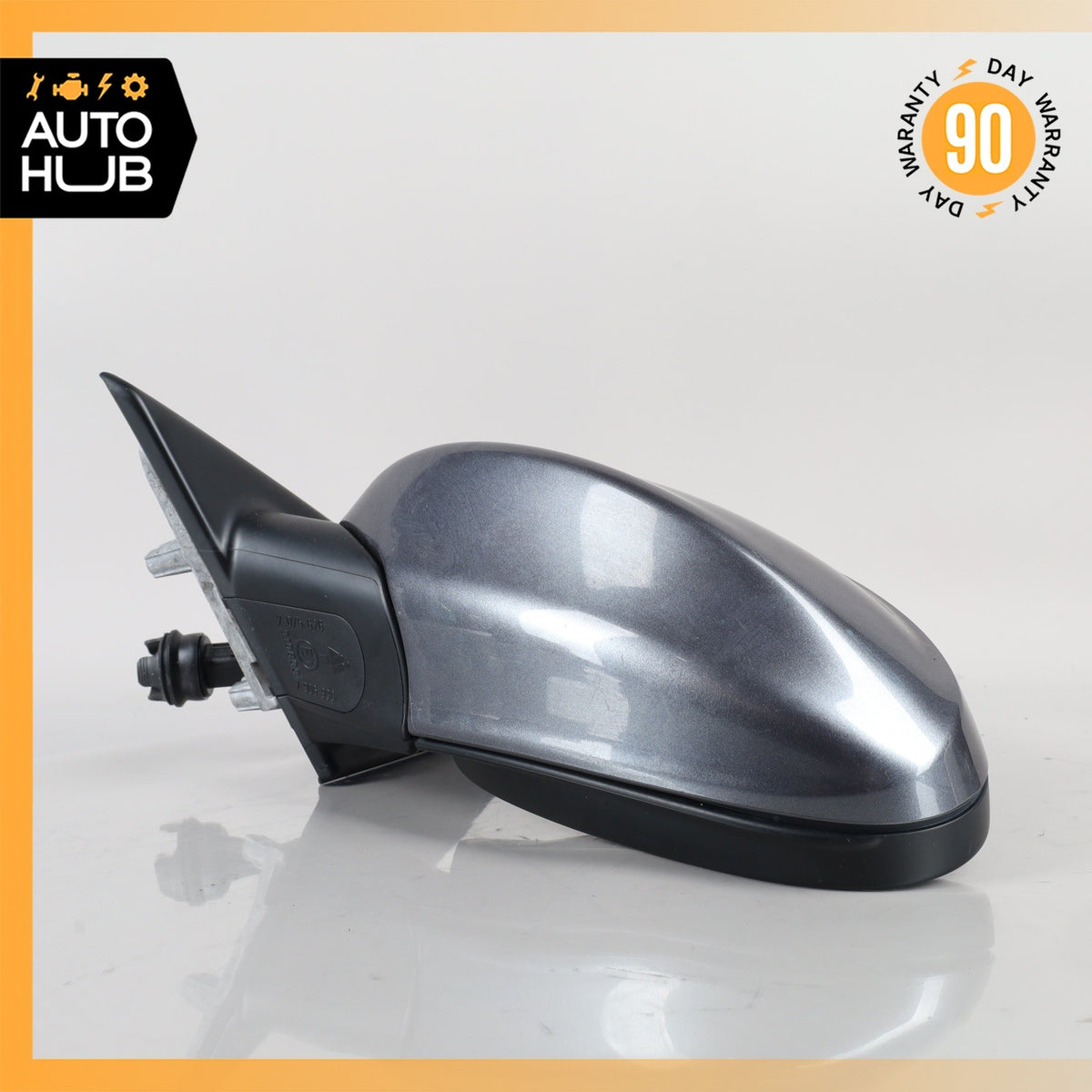 BMW E90 328i 335i Left Side Exterior Door Mirror Gray OEM 67k - photo 6