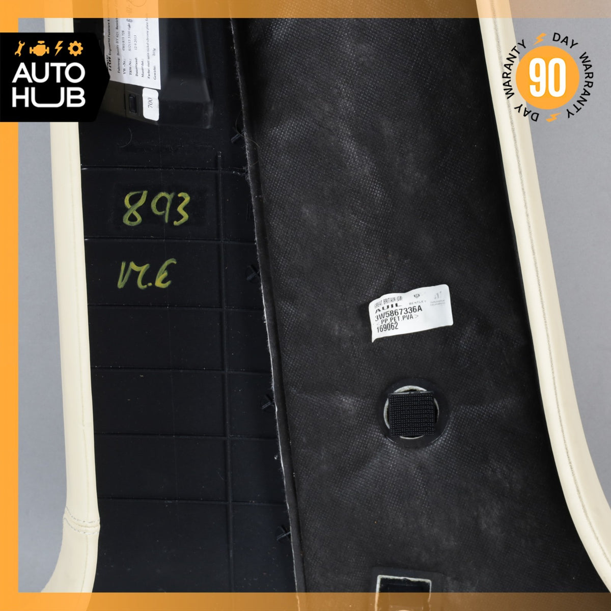 14-18 Bentley Flying Spur Right Side B-Pillar Cover Trim 3W5867336A OEM 40k - photo 11