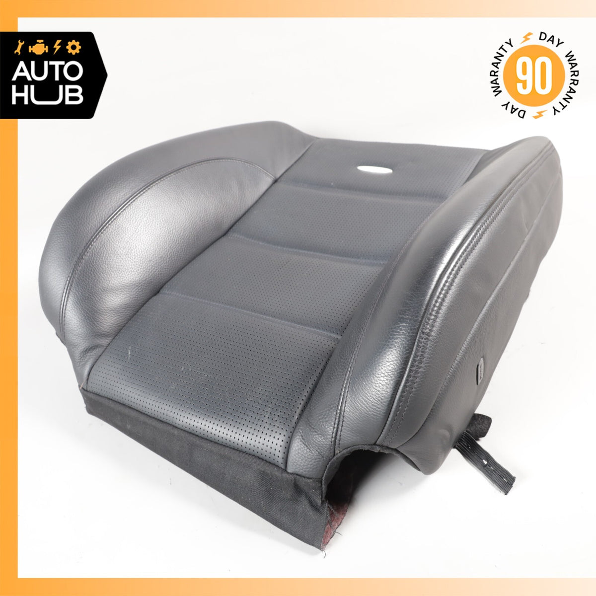 08-13 Mercedes W221 S63 AMG Front Left Driver Side Seat Upper Cushion Black OEM - photo 14