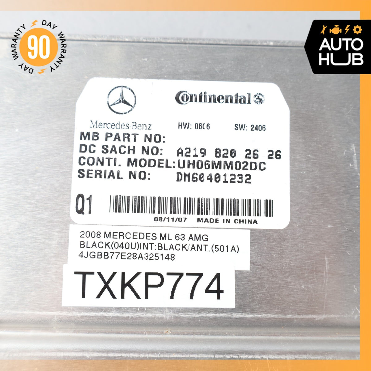 06-12 Mercedes W164 ML63 E350 Communication Control Module 2198202626 OEM - photo 8