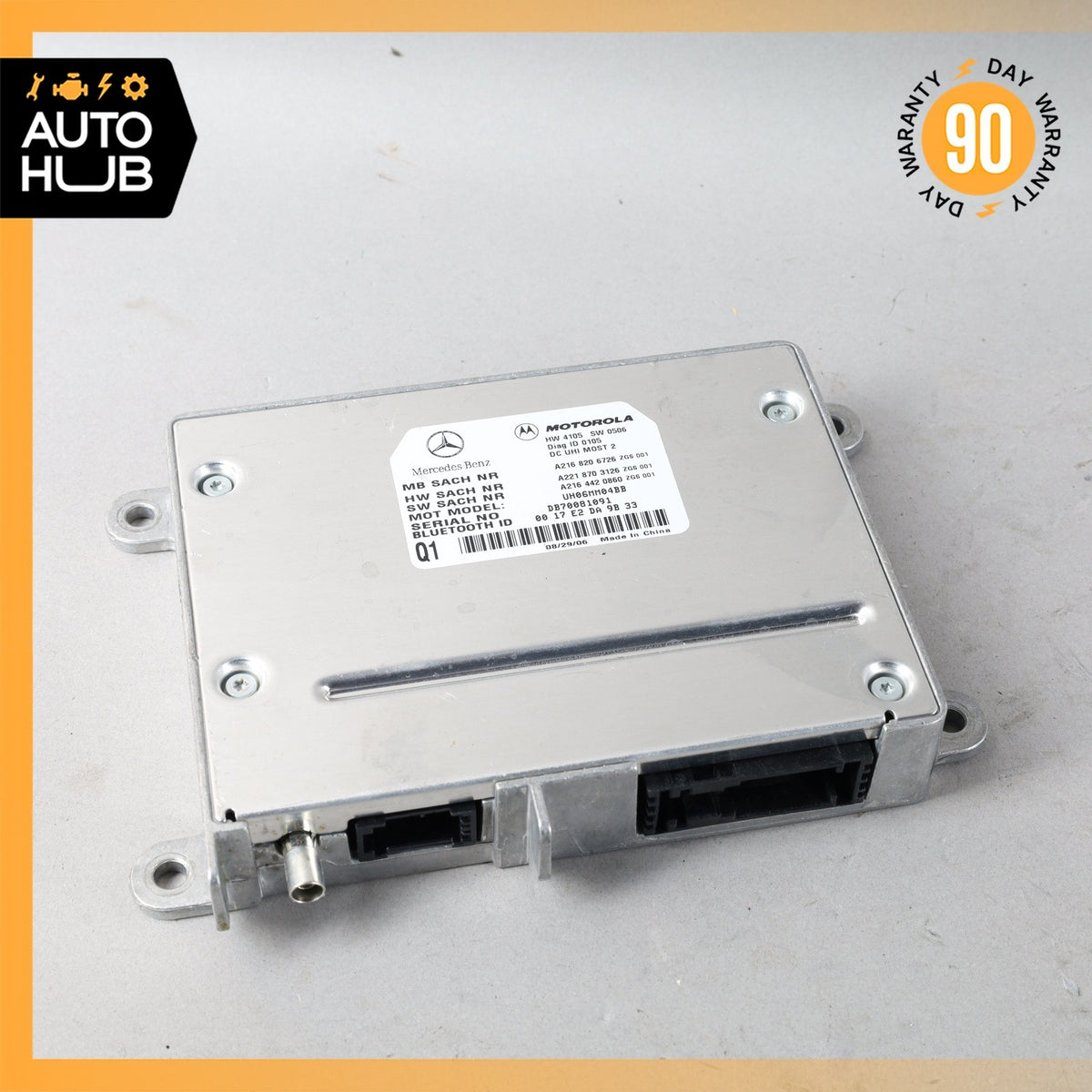 07-10 Mercedes W221 S600 CL550 Bluetooth Communication Module 2168206726 OEM - photo 1