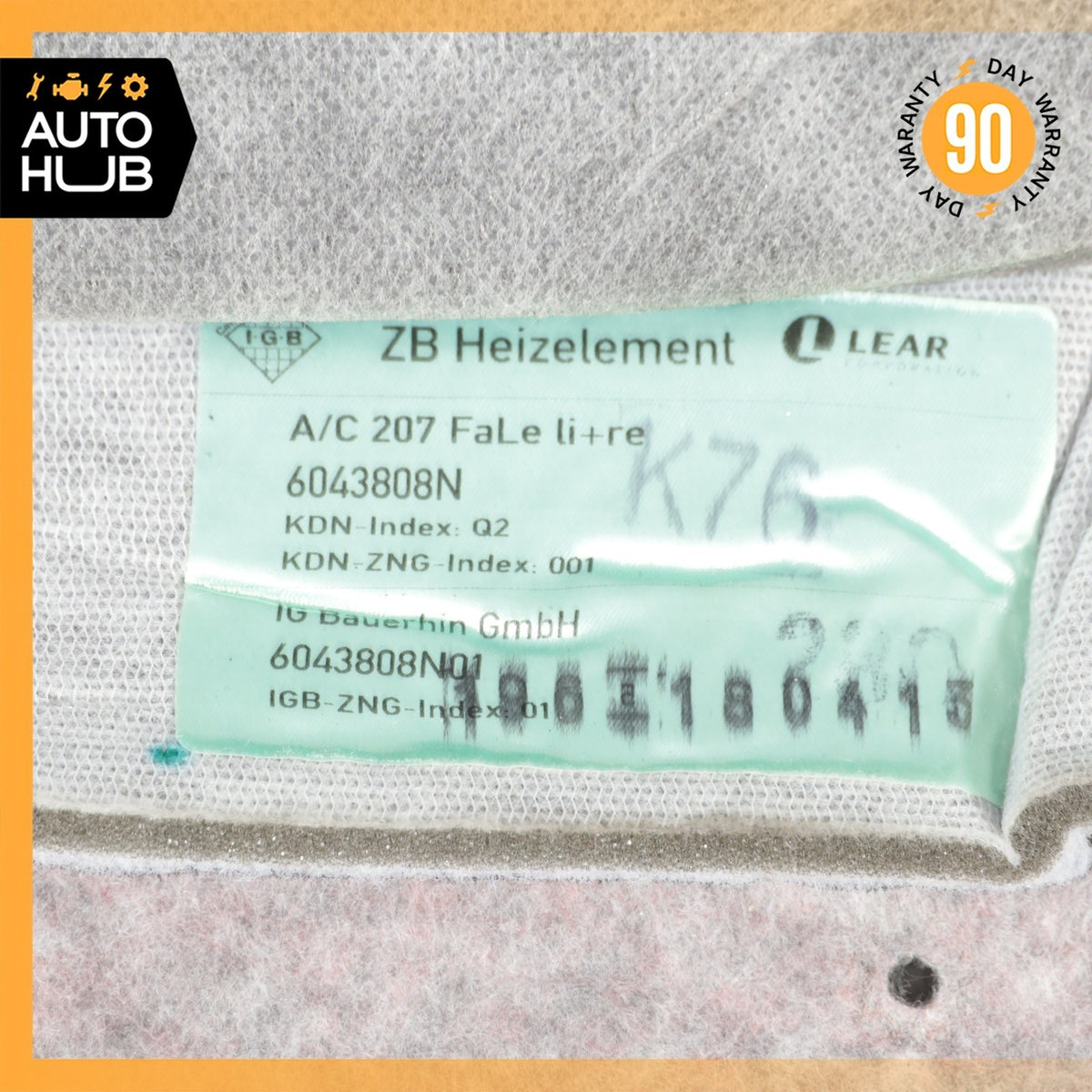 10-17 Mercedes W207 E350 C250 Front Left or Right Side Seat Skin Upper OEM - photo 16