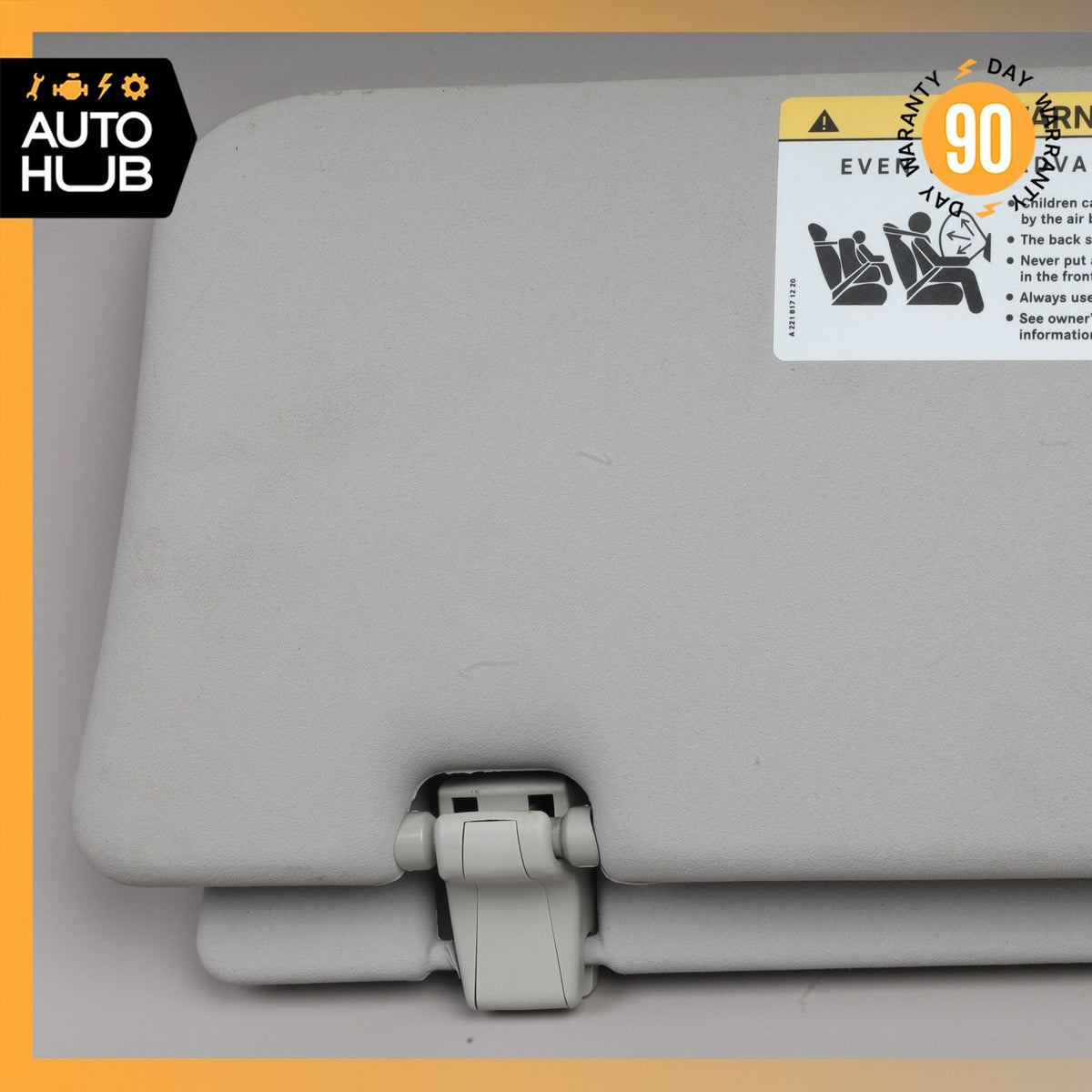 06-12 Mercedes X164 GL450 ML350 Sun Visor Sunvisor Front Right Side Gray OEM - photo 2