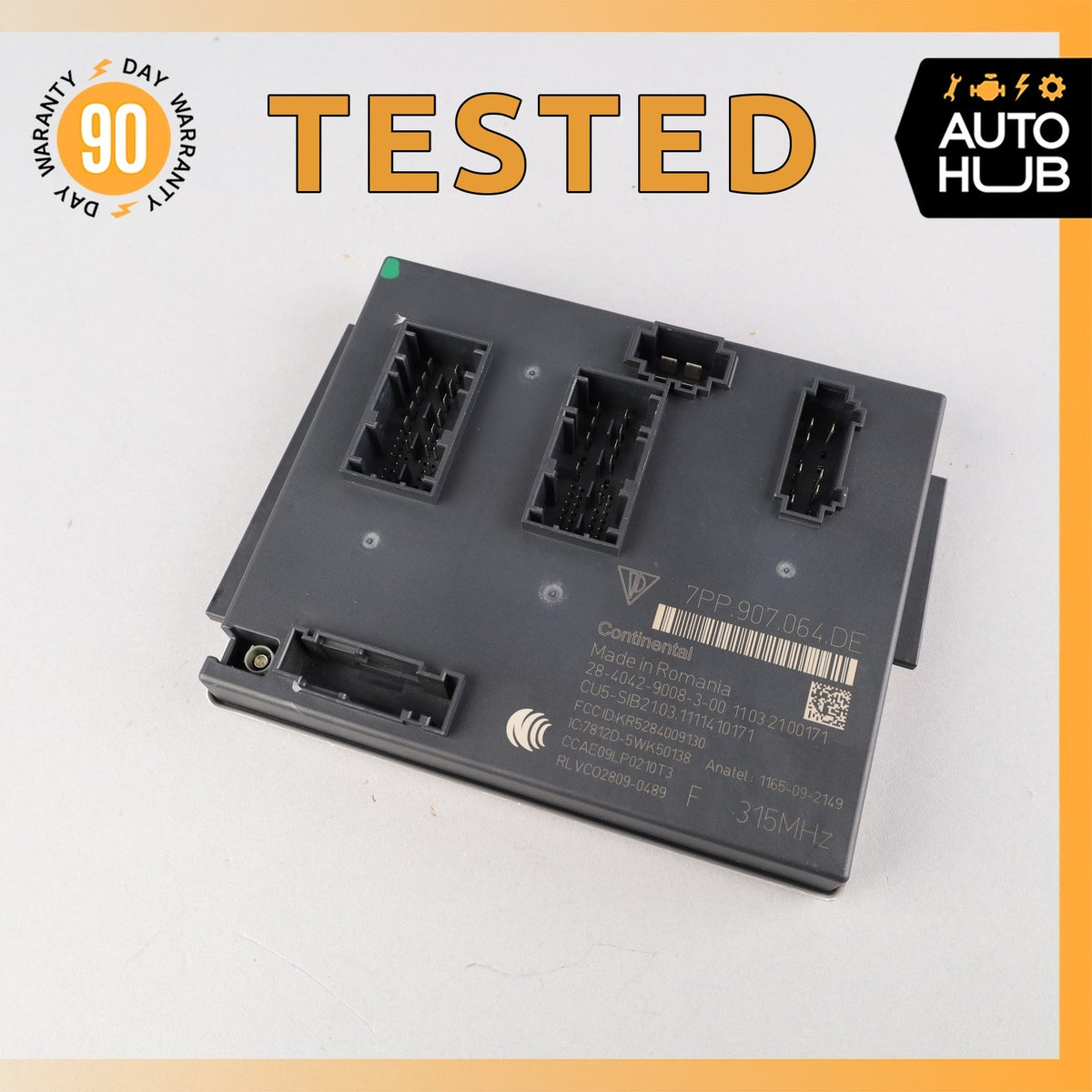 12-24 Porsche Cayenne 958 Front BCM BCU Body Control Module Unit 7PP907064HP OEM - photo 1