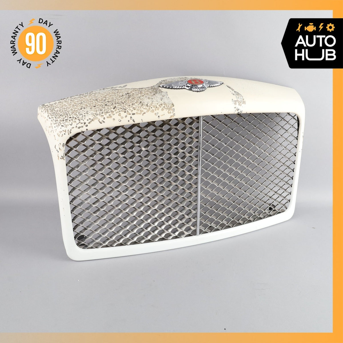 99-04 Bentley Arnage Hood Radiator Grille Grill White OEM 30k - photo 3