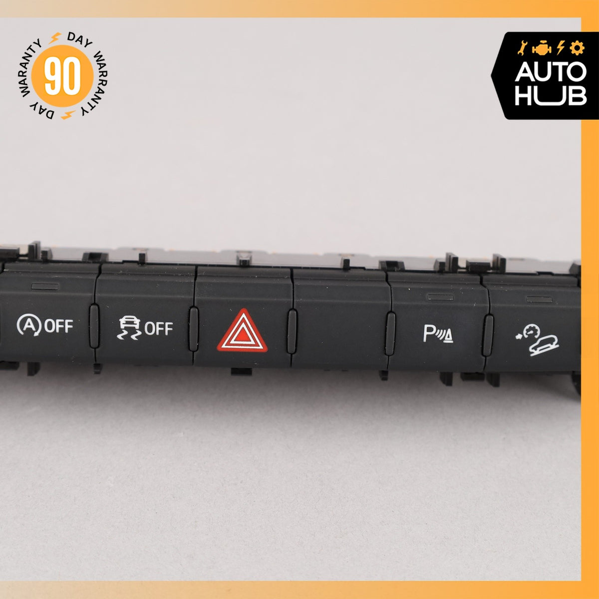 17-19 Audi 4M Q7 Dashboard Traction Hazard Parking Switch Panel OEM 87k - photo 4