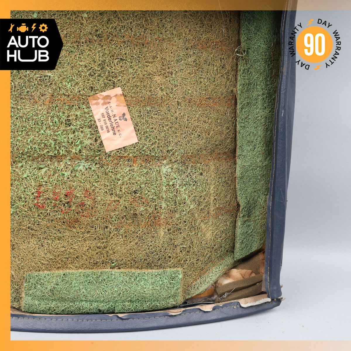80-89 Mercedes R107 380SL 560SL Top Upper Seat Cushion Right Side Blue OEM - photo 11