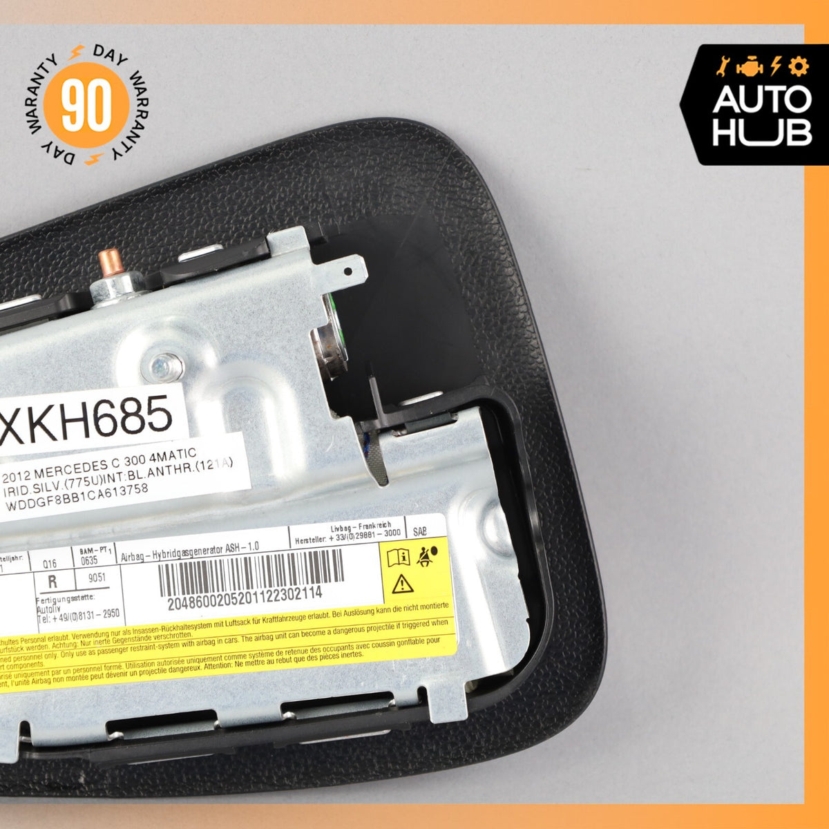08-15 Mercedes W204 C300 C250 GLK350 Seat Airbag Air Bag SRS Front Right OEM - photo 7