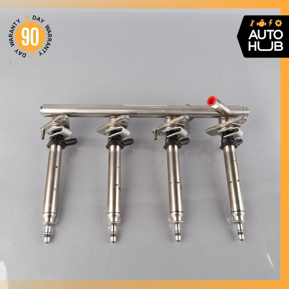 15-23 Mercedes W205 C63 AMG Right Side Fuel Rail Line w/ Injectors OEM 39k - photo 11
