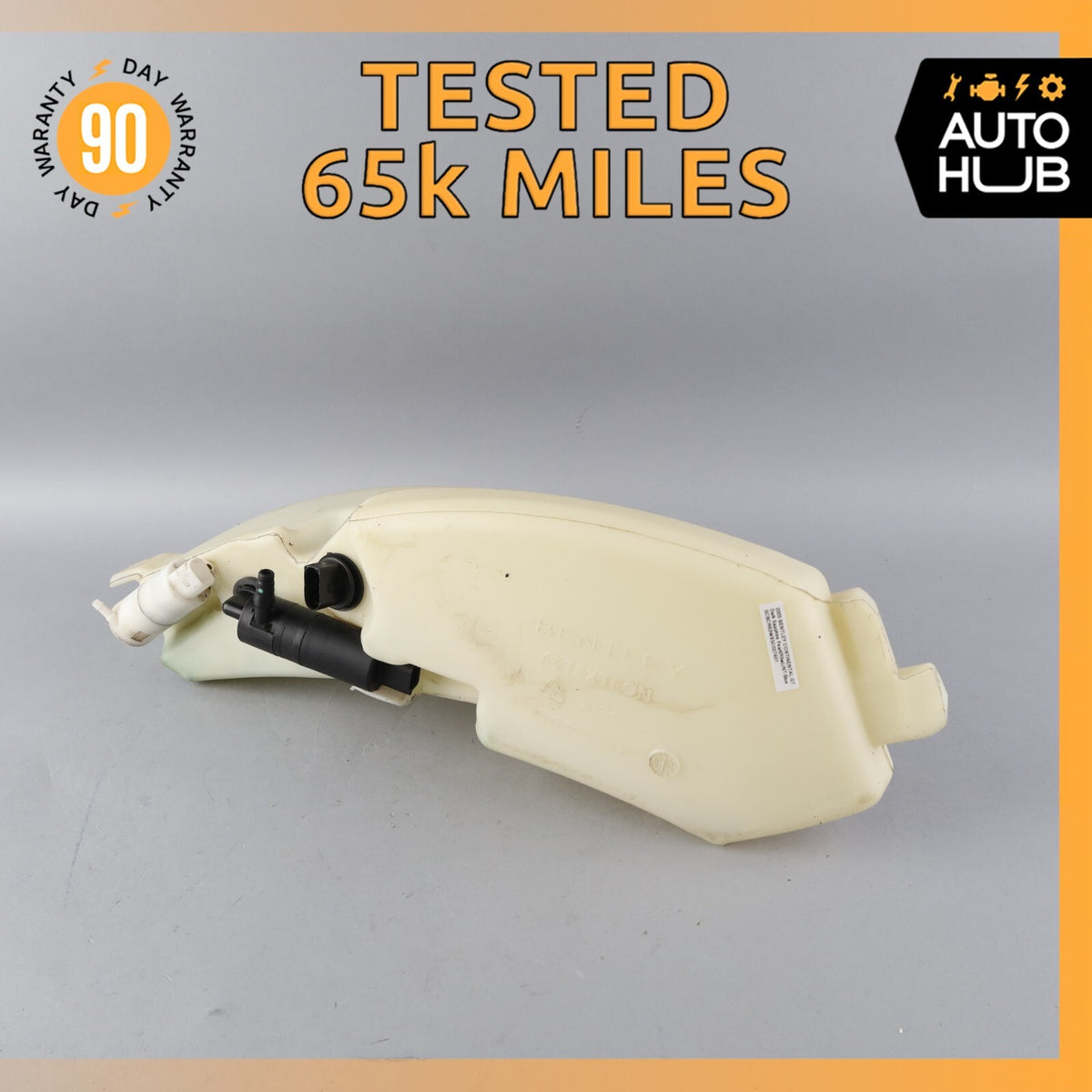 Bentley Continental GT Windshield Washer Fluid Tank Bottle Reservoir OEM 65k - photo 1