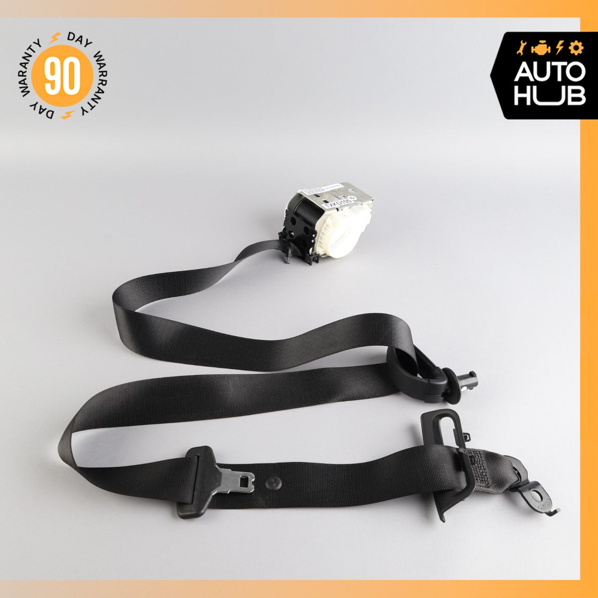 14-17 Mercedes W222 S600 S550 Rear Center Seat Belt Retractor Buckle Black OEM - photo 2