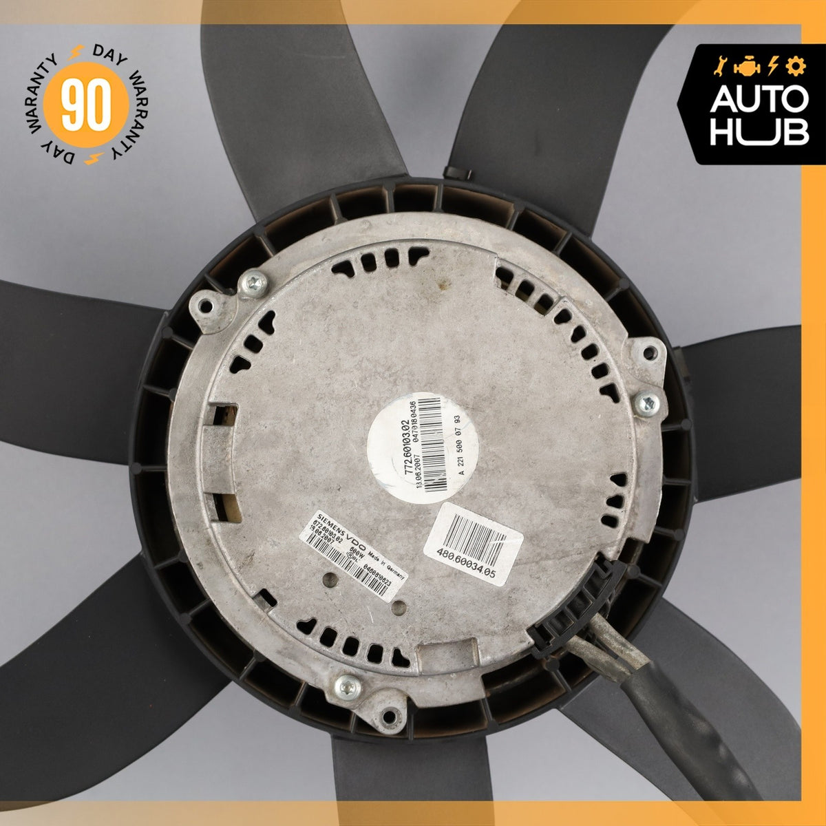 07-13 Mercedes W221 S550 CL550 S400 Engine Cooling Fan Motor 2215000793 OEM - photo 13