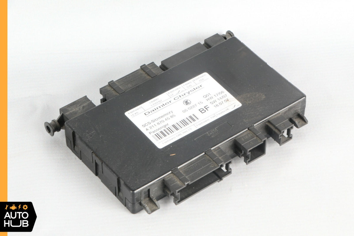 06-09 Mercedes W211 E500 CLS500 Seat Control Module Front Right Passenger OEM - photo 2