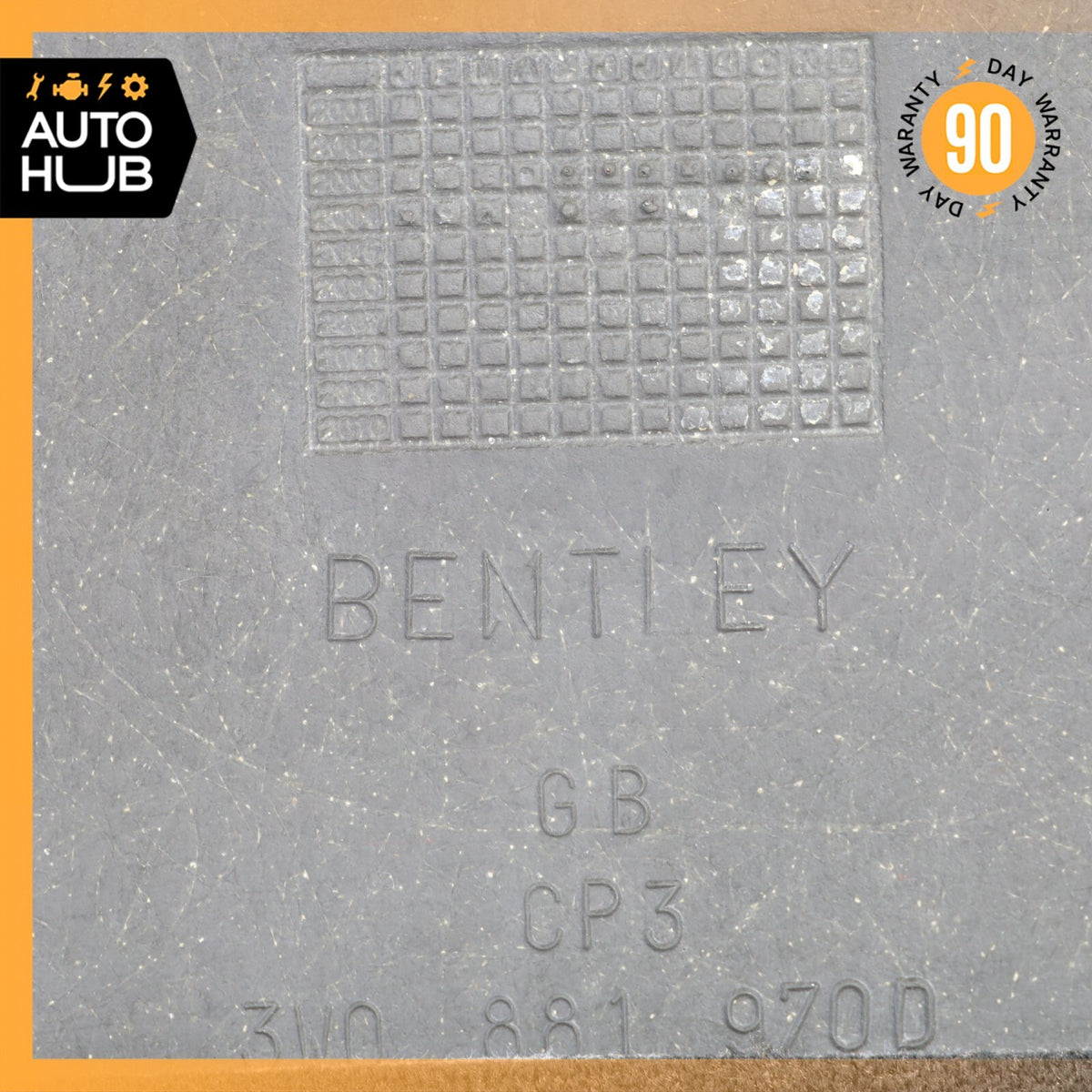 03-06 Bentley Continental GT Seat Back Cover Panel Front Right Side Black OEM - photo 18
