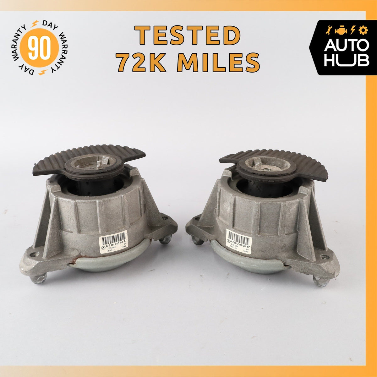 Mercedes W207 E350 Right & Left Side Engine Mount Set 2182400317 OEM 72k - photo 1