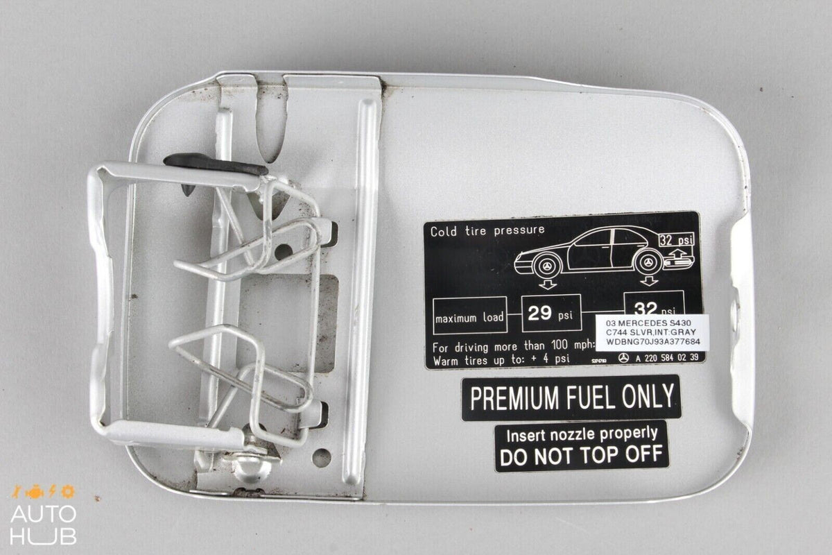 00-06 Mercedes W220 S430 S500 S600 Fuel Gas Tank Door Lid Cover OEM - photo 10