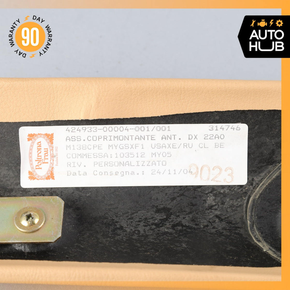 02-07 Maserati M138 Coupe 4200 GT Front Right Interior Trim Panel A Pillar OEM - photo 12
