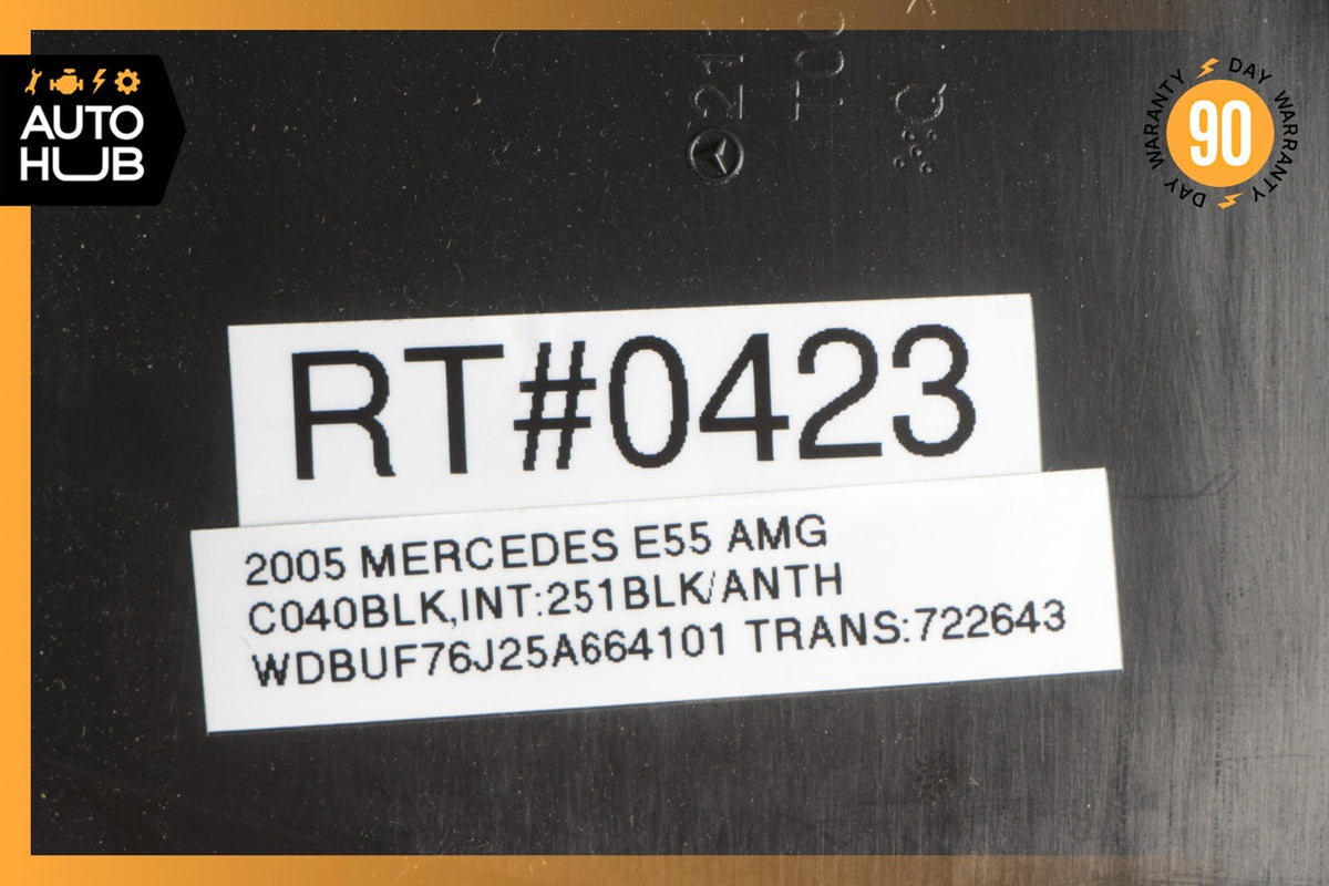 03-06 Mercedes W211 E55 AMG E350 E320 Right Dashboard Trim Cover Panel Black OEM - photo 12