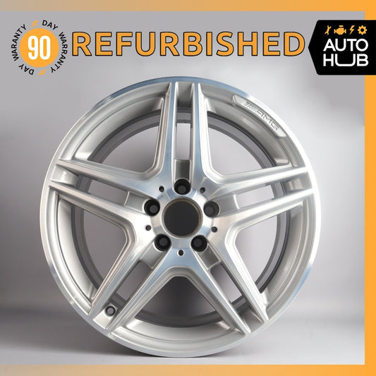 Mercedes W207 E350 E400 8 x 18 18'' Wheel Rim Polished Silver 2074011502 OEM - photo 1
