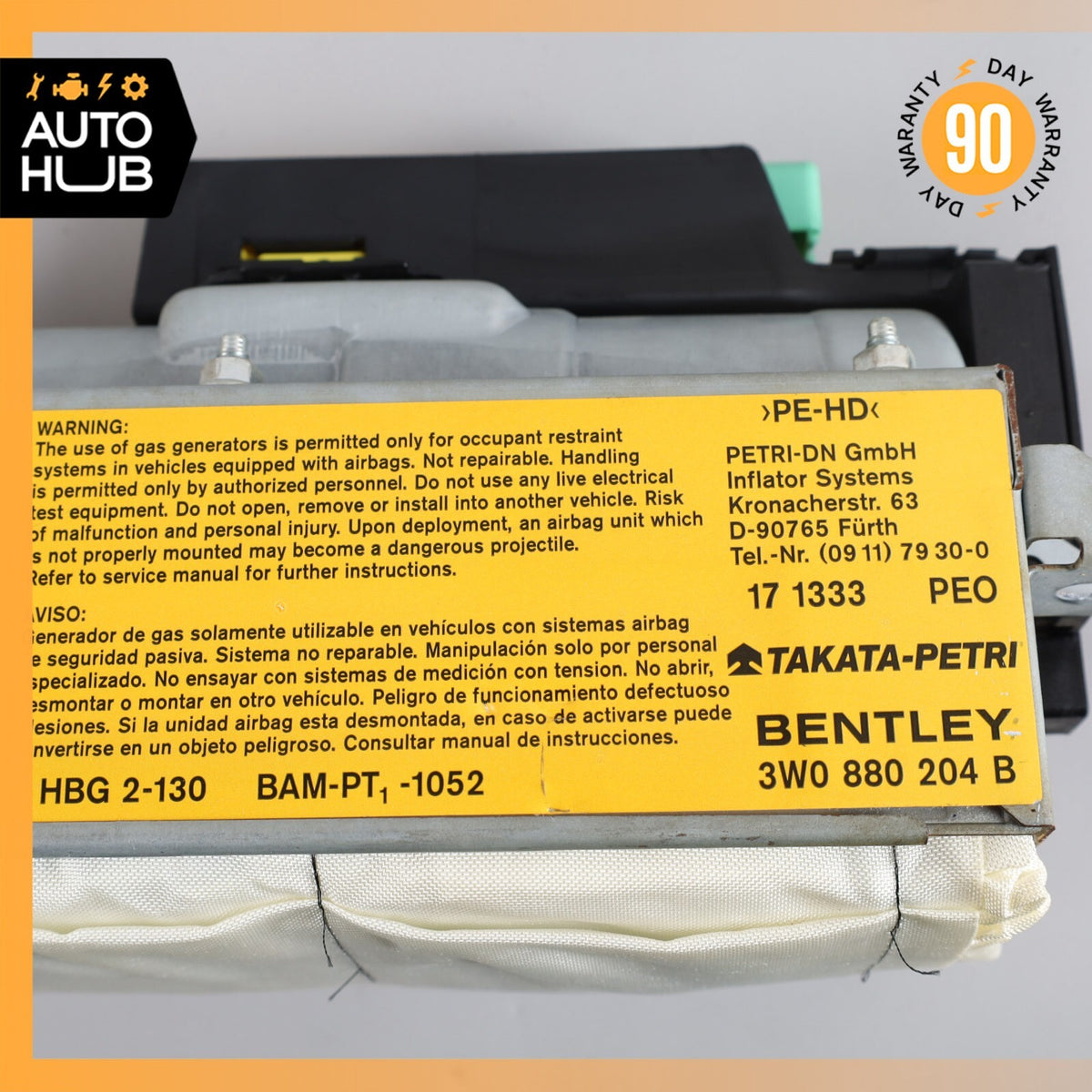03-06 Bentley Continental GT Flying Spur Passenger Dash Airbag Air Bag OEM 36k - photo 11