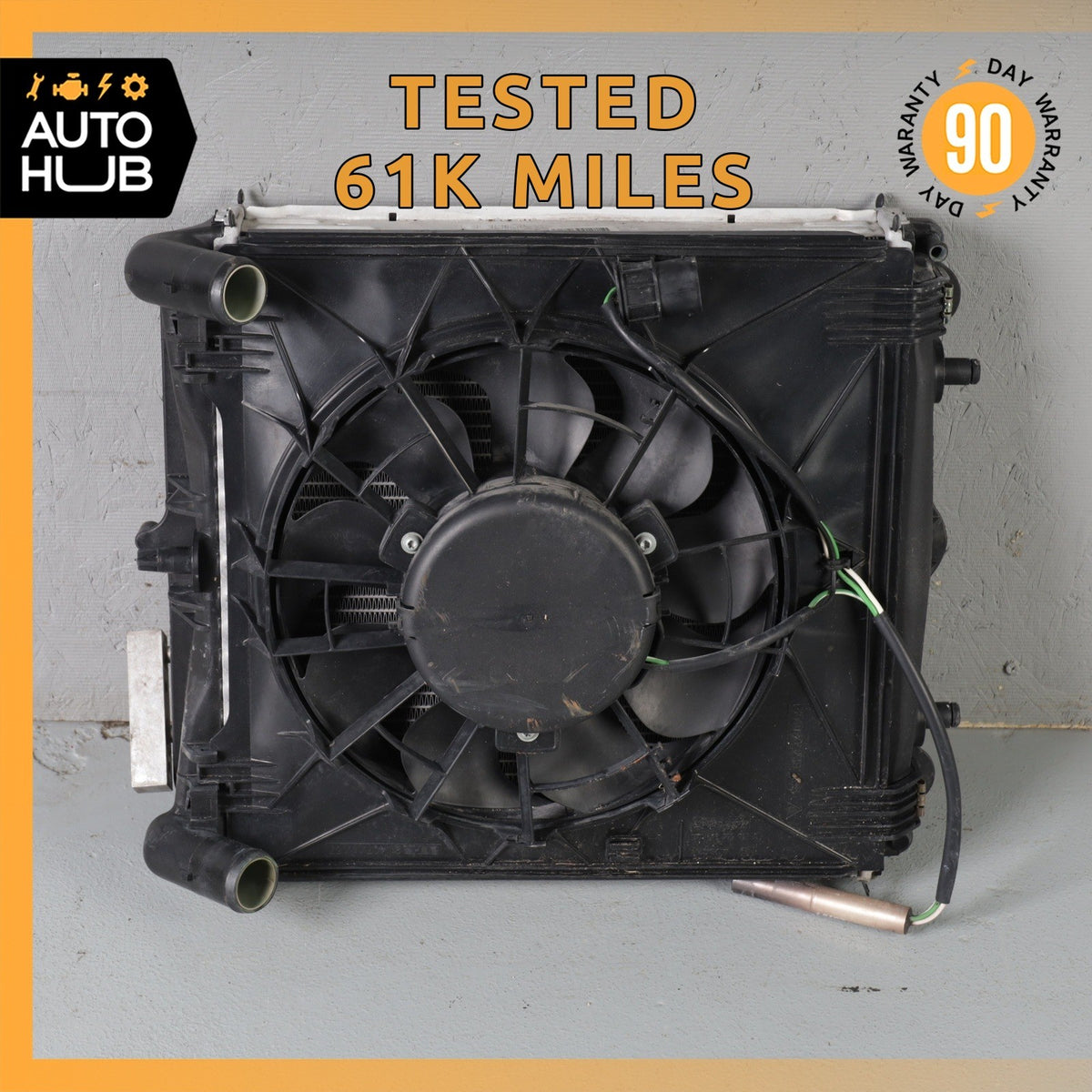 99-04 Porsche Boxster 986 Right Engine Radiator Condenser Cooling Fan OEM 61k - photo 1