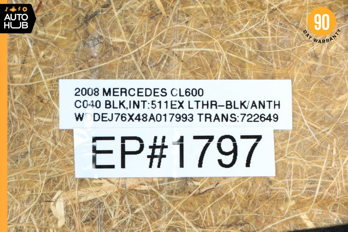 07-10 Mercedes W216 CL600 Front Left Driver Side Interior Door Panel Black OEM - photo 12