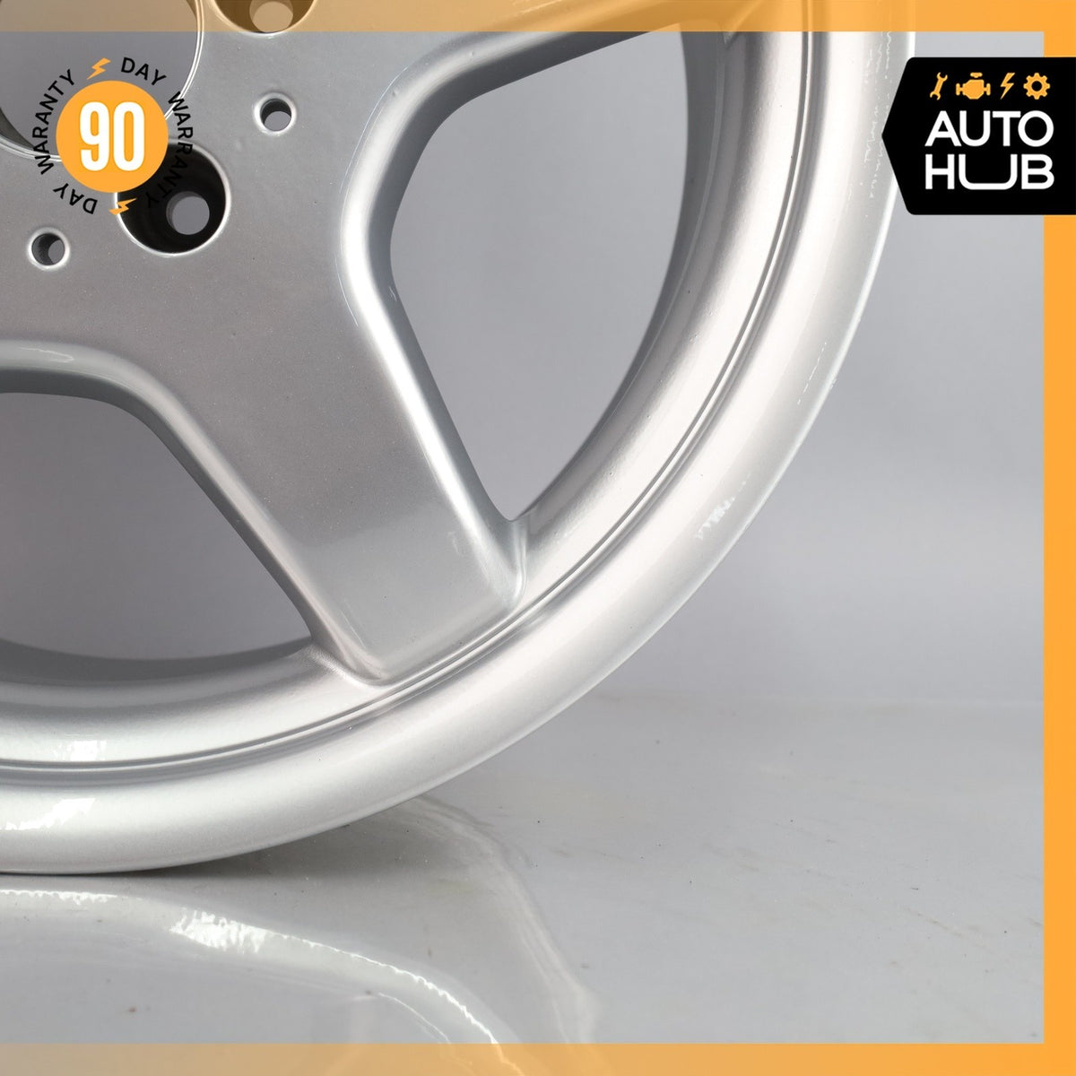 Mercedes R170 SLK230 C280 8.5 x 17 17" Rear Wheel Rim Silver 1704011402 OEM - photo 6