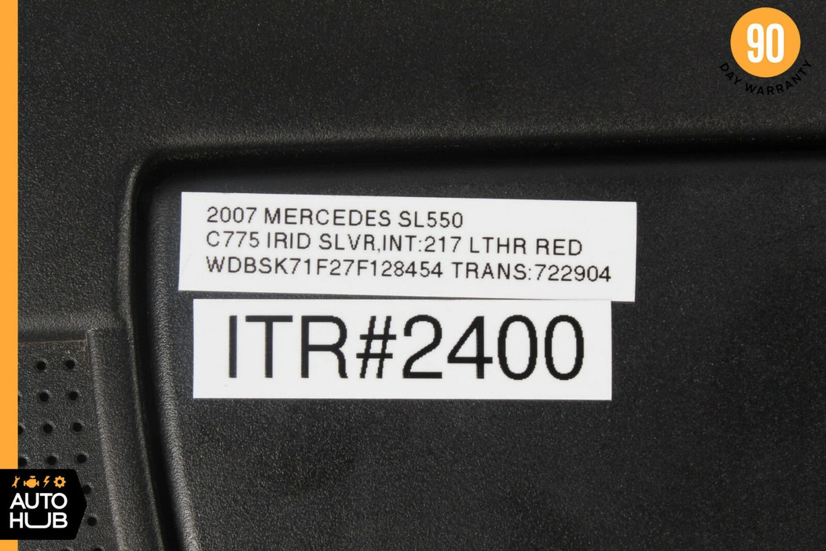 05-11 Mercedes R171 SLK280 SLK350 Right Passenger Sun Visor Sunvisor Shade Black - photo 7