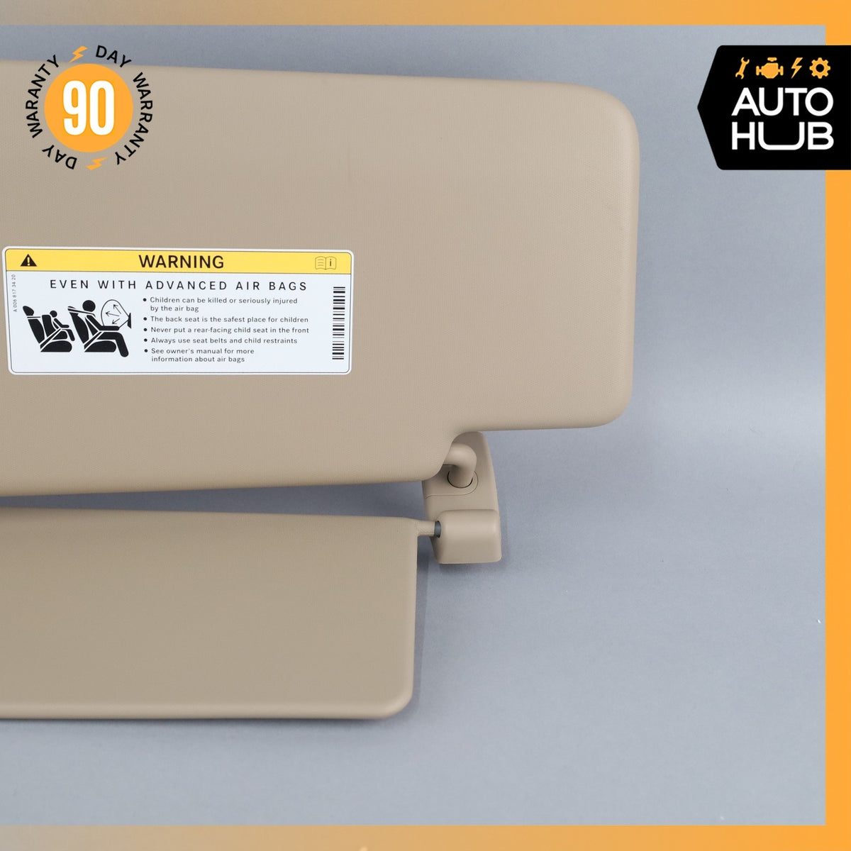 12-19 Mercedes W166 ML350 Sun Visor Sunvisor Right Passenger Side Beige OEM - photo 8