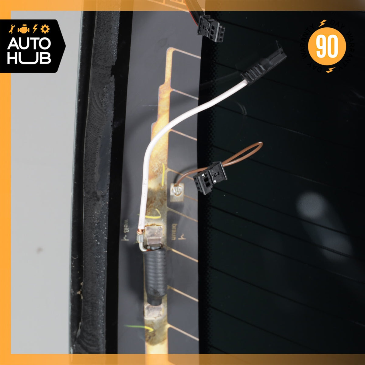 17-23 Mercedes W205 C300 C43 C63 AMG Coupe Rear Windshield Window Glass OEM 50k - photo 16