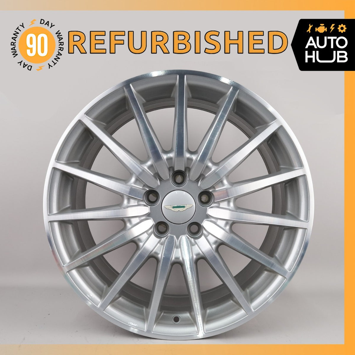 Aston Martin DB9 8.5 x 19 19" Front Wheel Rim Silver 4G431007FA OEM - photo 1