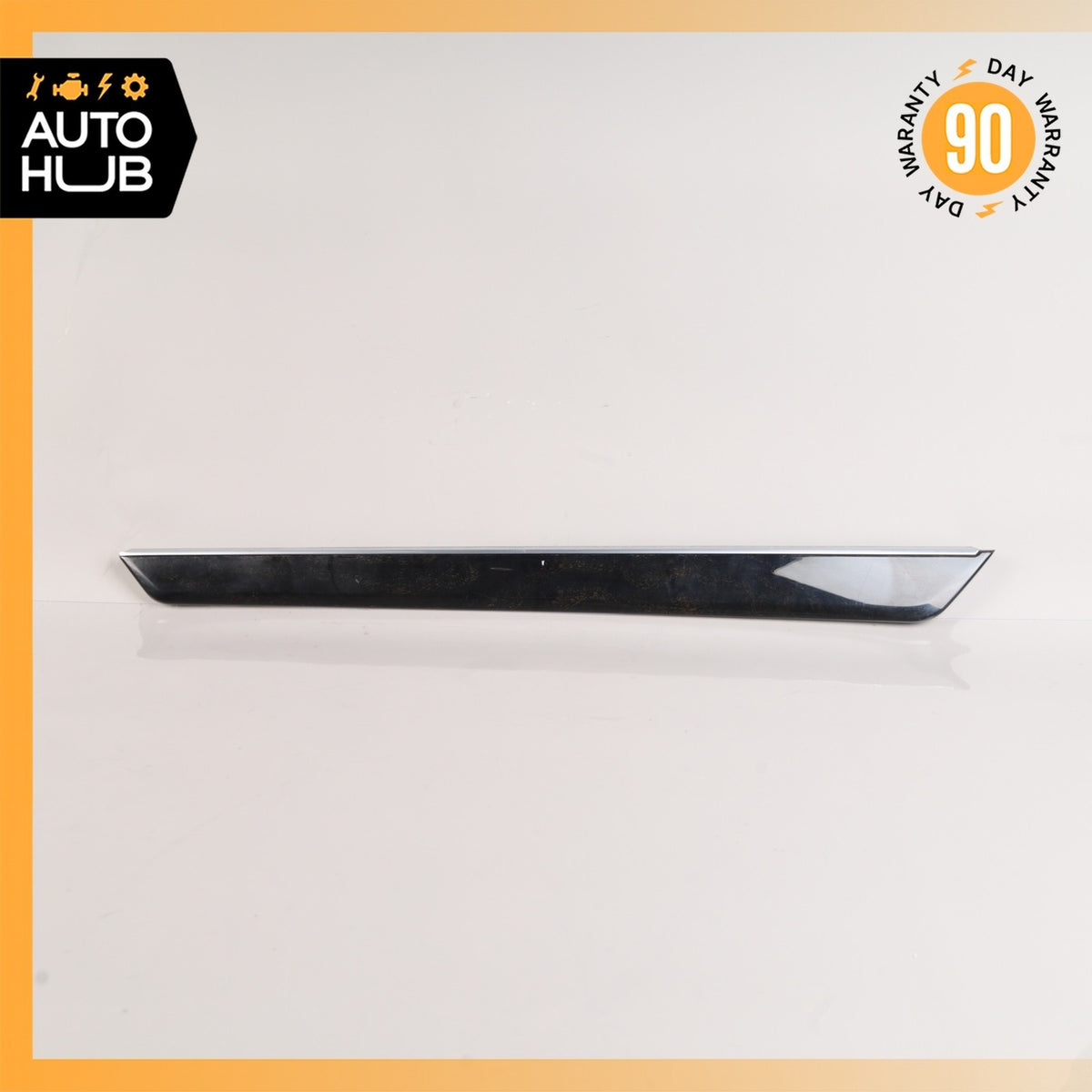 14-16 Mercedes W212 E350 E550 Rear Left Door Panel Bezel Trim Wood OEM 75k - photo 2