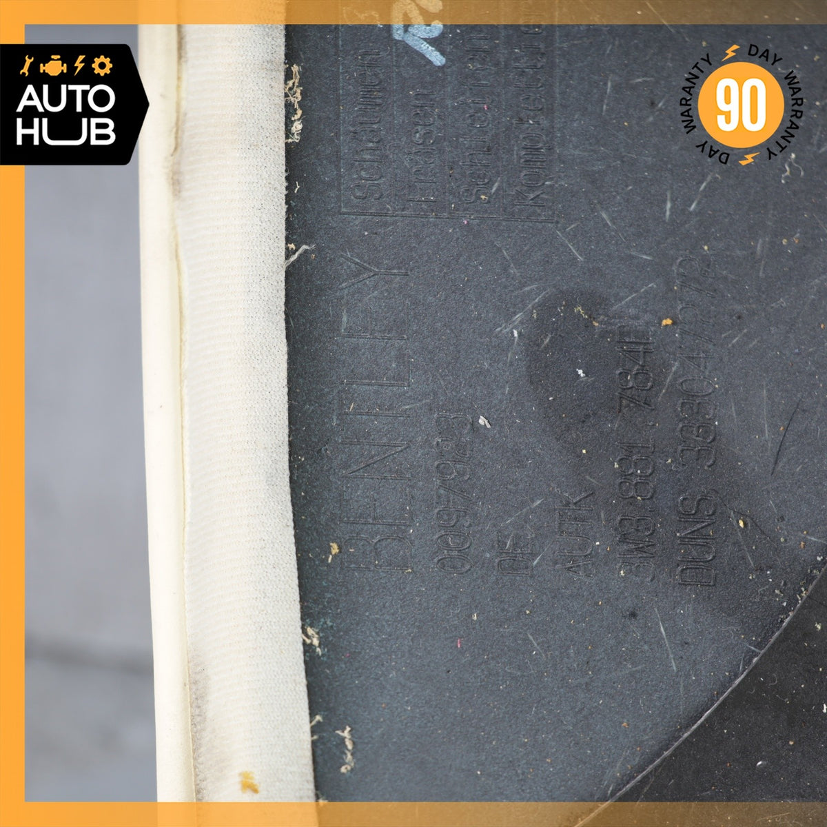 07-11 Bentley Continental GTC GT Seat Back Cover Panel Front Right Side OEM 40k - photo 21