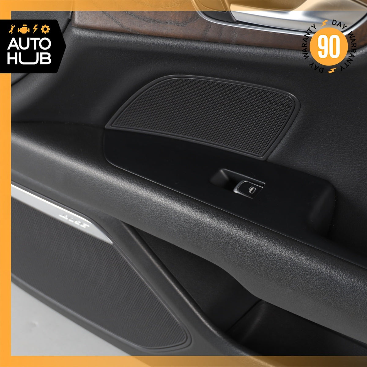 12-18 Audi 4G8 A7 S7 Front Right Passenger Door Panel Cover Trim Black Wood OEM - photo 9