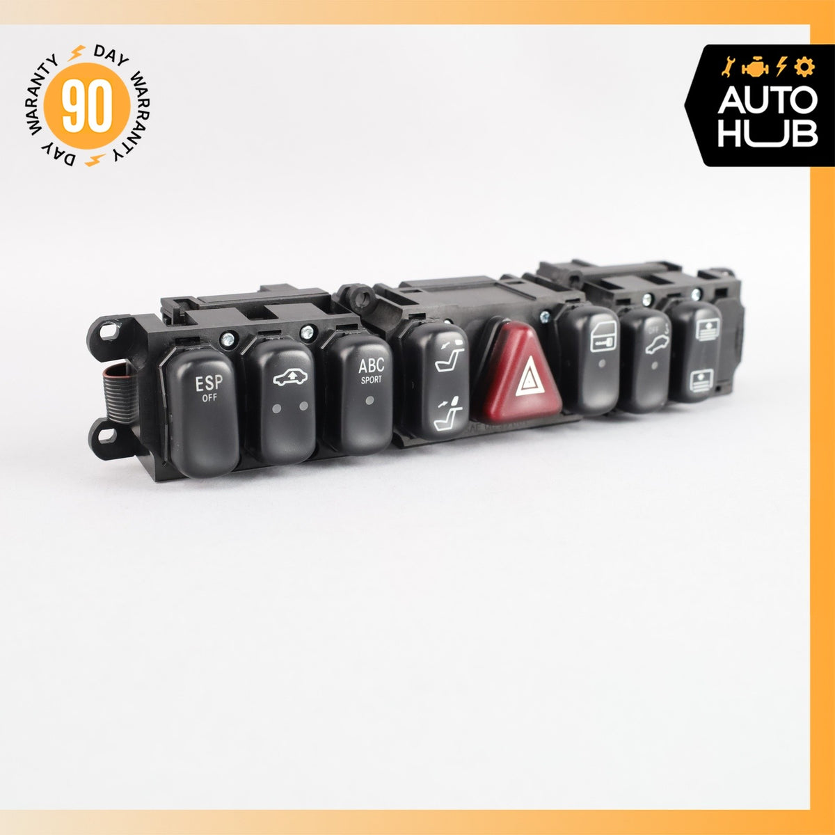 00-02 Mercedes W215 CL500 CL55 Center Dash Hazard ESP Lock Switch Control OEM - photo 2