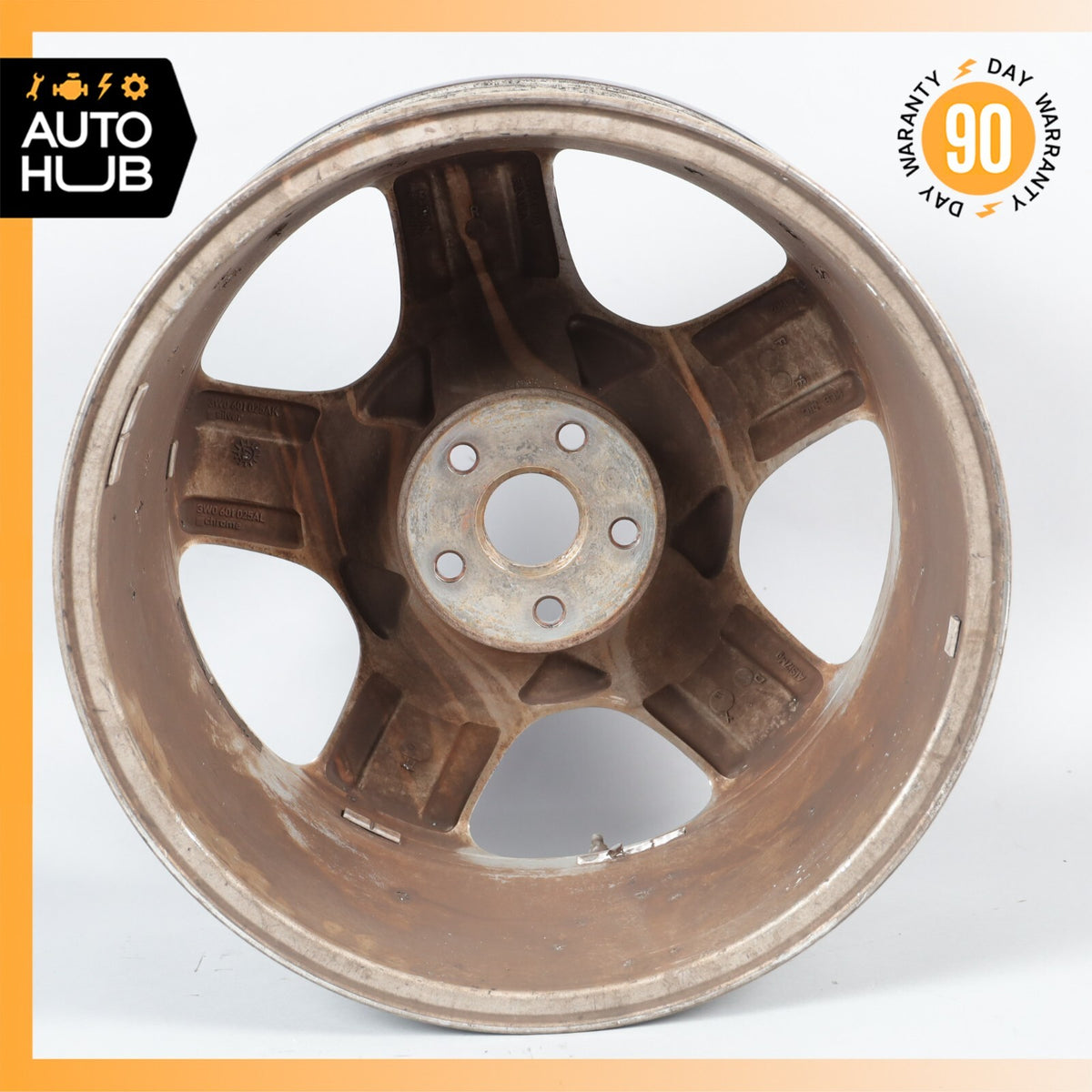 Bentley Continental Flying Spur GTC 9 x 19 19" Wheel Rim Chrome 3W0601025AL OEM - photo 13