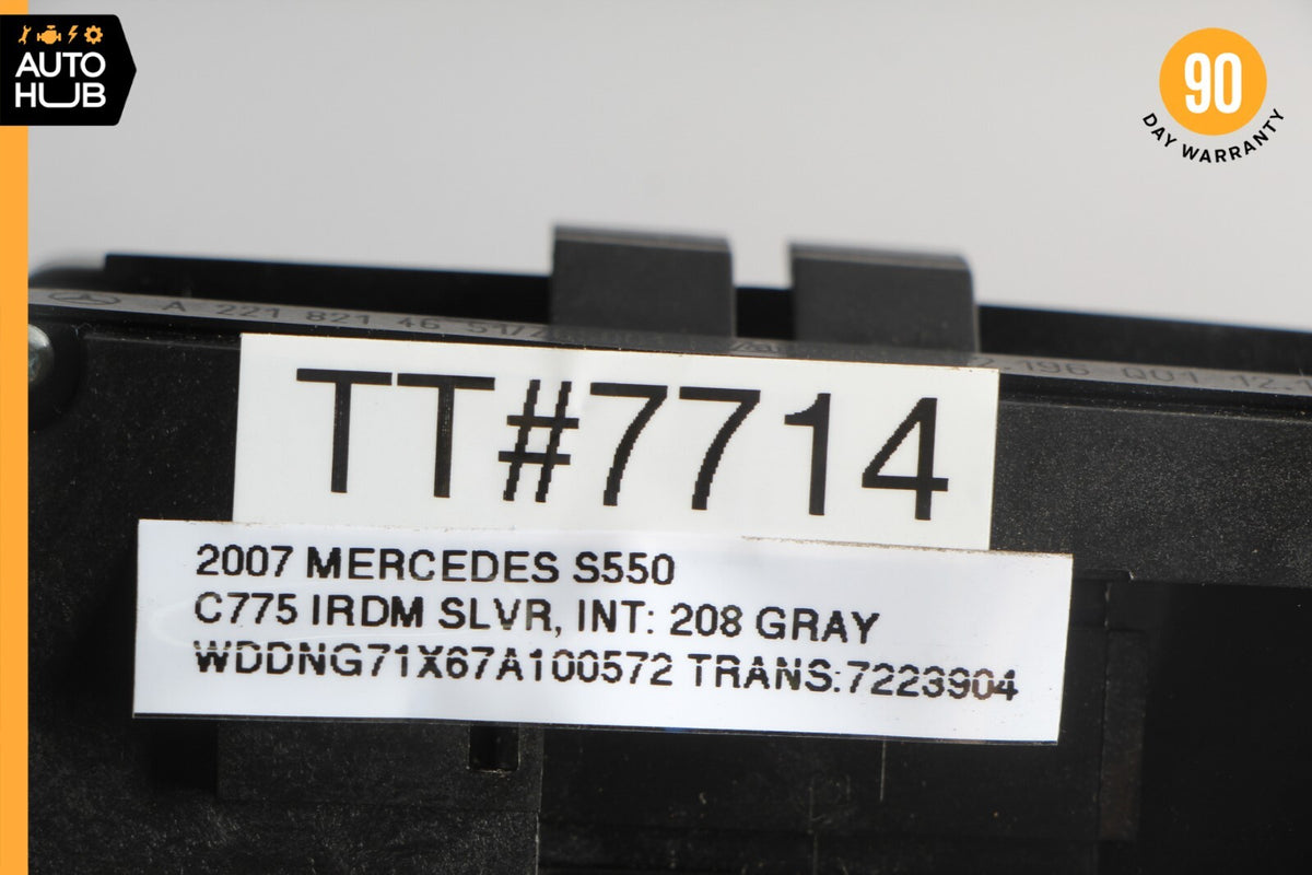 07-13 Mercede W221 S550 S400 S350 Rear Left Or Right Window Control Switch OEM - photo 12