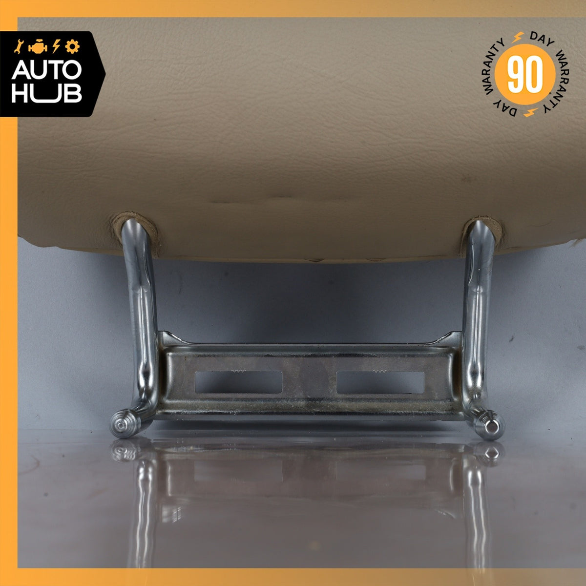 92-99 Mercedes W140 S320 Rear Left or Right Seat Headrest Beige 1409702450 OEM - photo 4