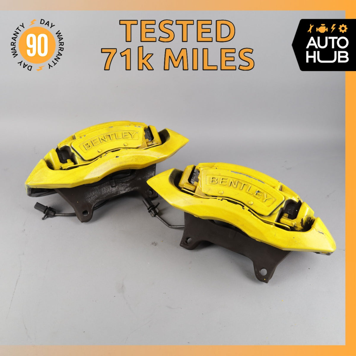 03-18 Bentley Continental GTC GT Front Brake Calipers Left & Right Set OEM 71k - photo 1