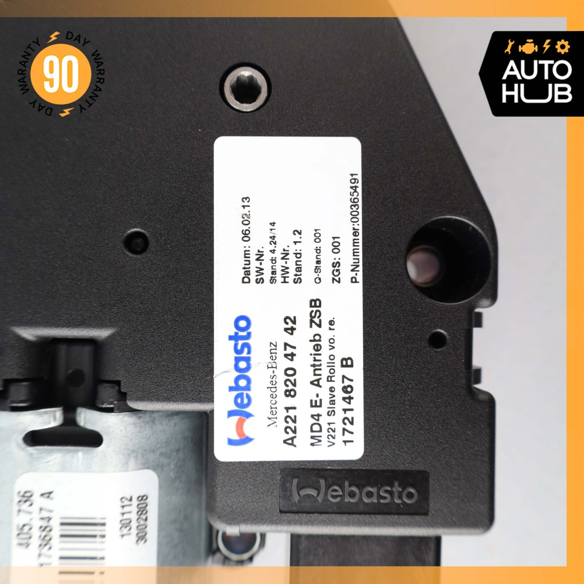 07-13 Mercedes W221 S63 AMG S550 S400 Sunroof Sun Roof Motor 2218204742 OEM - photo 9