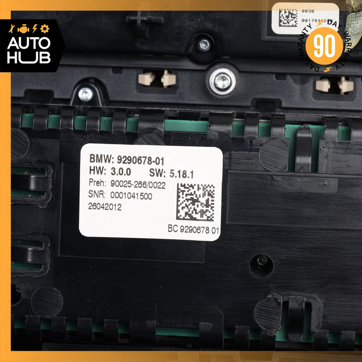BMW F10 ActiveHybrid 5 550i AC A/C Automatic Heater Climate Control Switch OEM - photo 11
