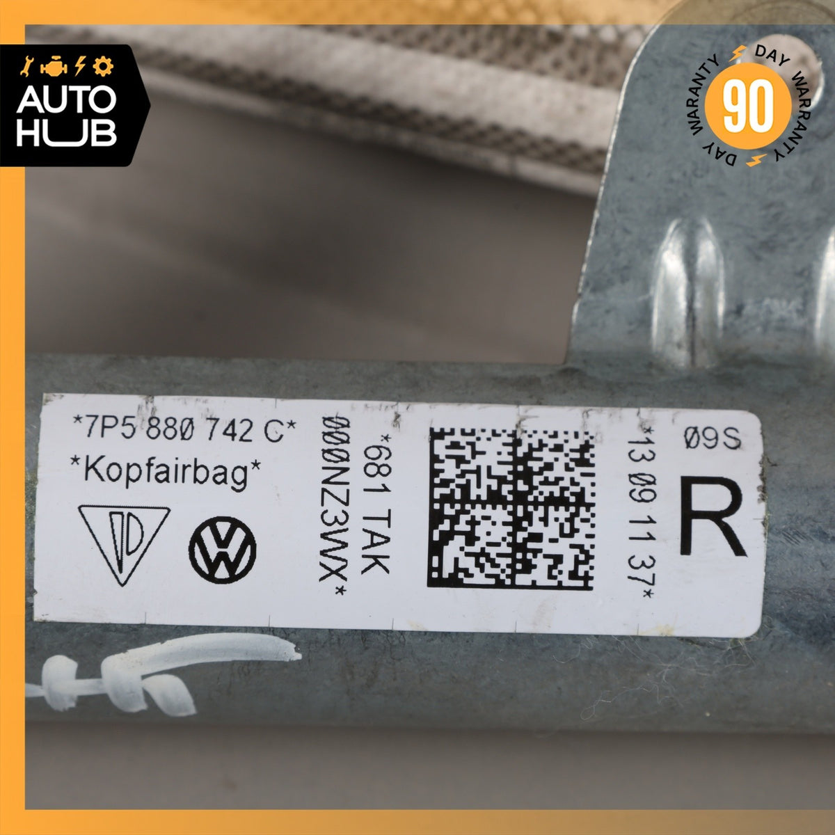 11-18 Porsche Cayenne 958 Roof Curtain Airbag Air Bag Right Passenger Side OEM - photo 7