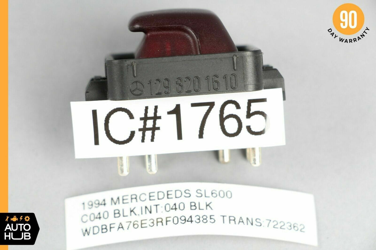 90-04 Mercedes R129 SL600 SL320 Convertible Top Control Switch 1298201610 OEM - photo 7