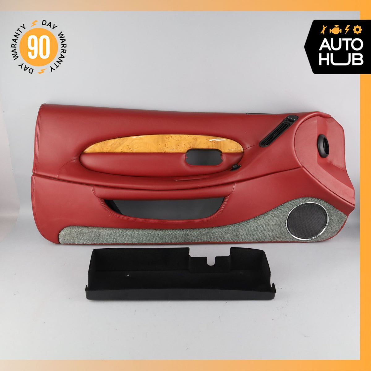 00-04 Aston Martin DB7 Vantage Front Left Driver Side Door Panel Red OEM 35k - photo 2