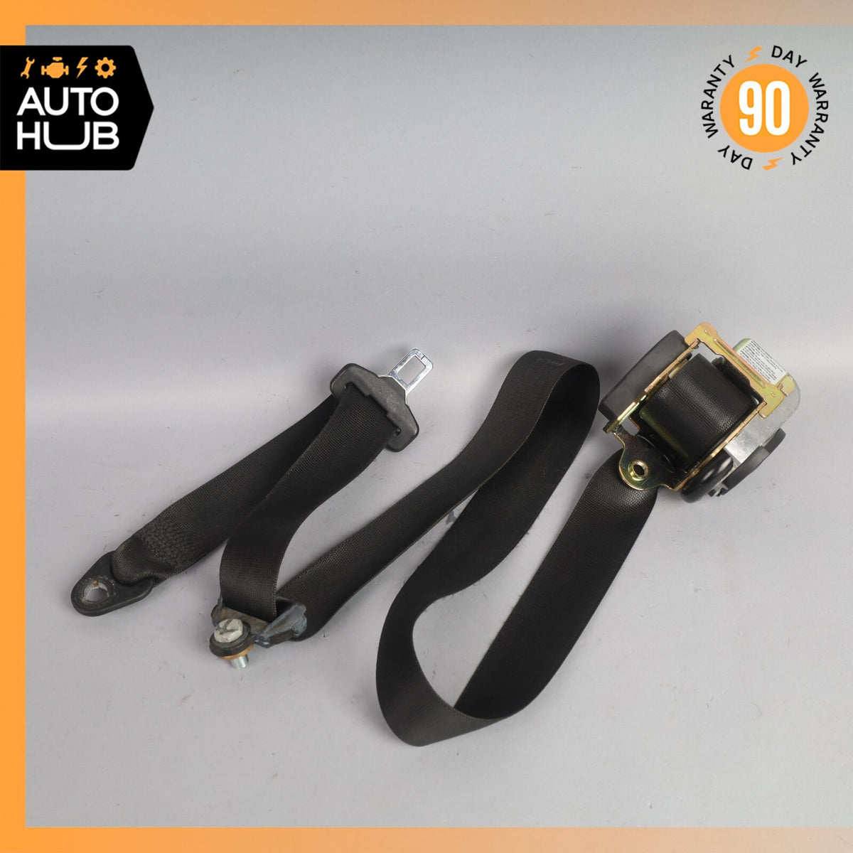 99-04 Mercedes R170 SLK230 SLK320 SLK32 Left Driver Seat Belt Seatbelt Black OEM - photo 1