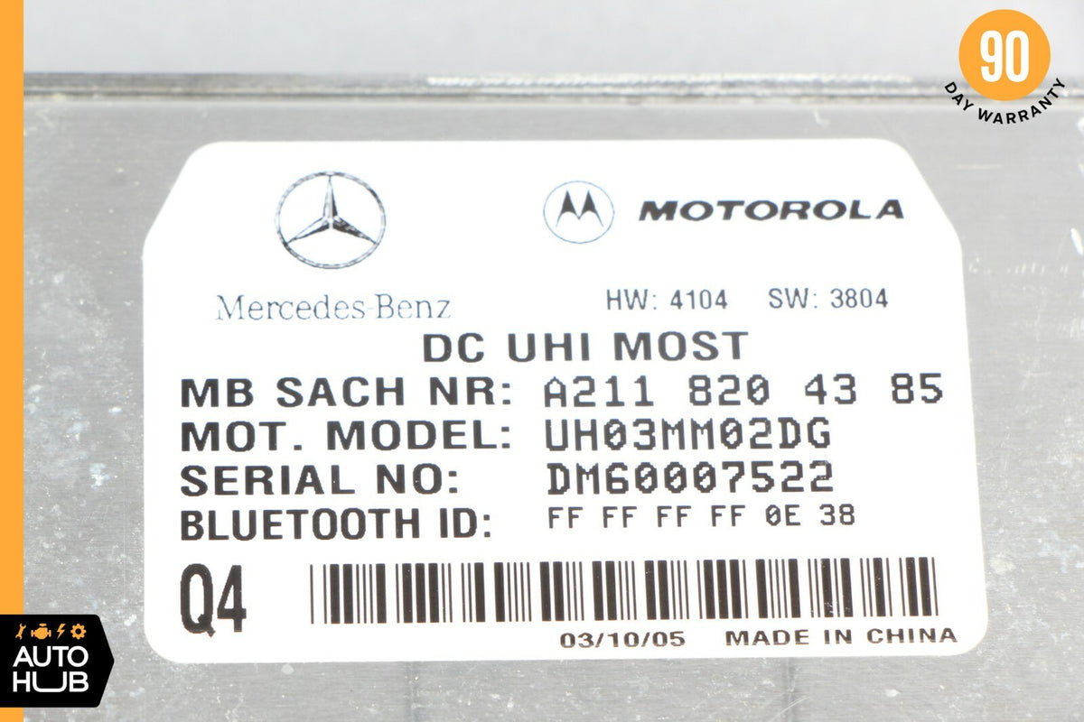 03-11 Mercedes W211 E500 CLK500 Motorola Bluetooth Communication Module OEM - photo 11