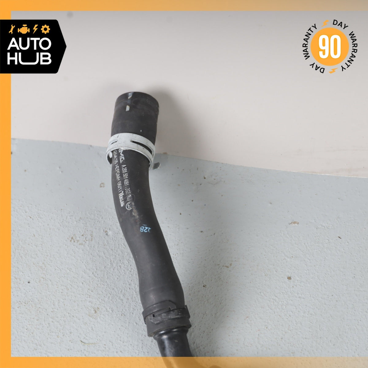 15-23 Mercedes W205 C63 AMG M177 Engine Water Coolant Hose Pipe Line OEM - photo 11