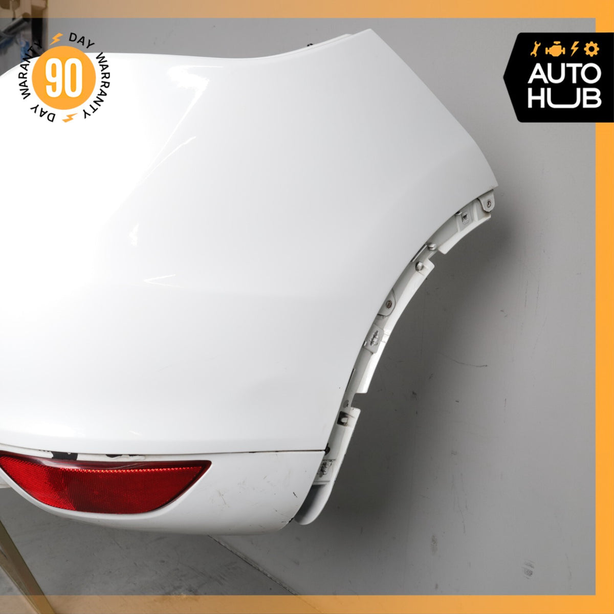 11-14 Porsche Cayenne 958 Rear Bumper Cover Assembly White OEM - photo 9
