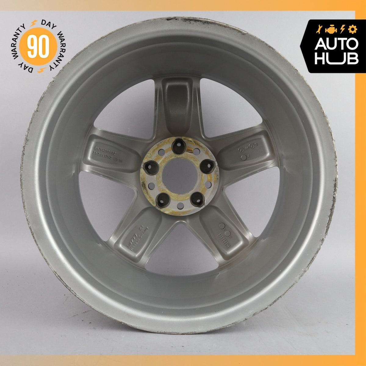 Mercedes R171 SLK350 SLK280 7.5 x 17 17" Wheel Rim Silver 1714010502 OEM - photo 8
