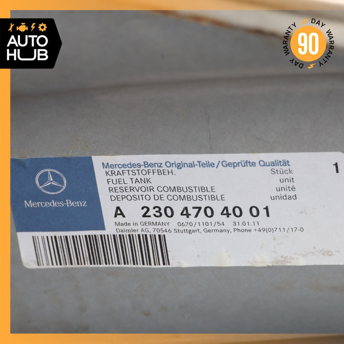 03-06 Mercedes R230 SL500 Fuel Gas Tank Reservoir Assembly 2304704001 OEM - photo 10
